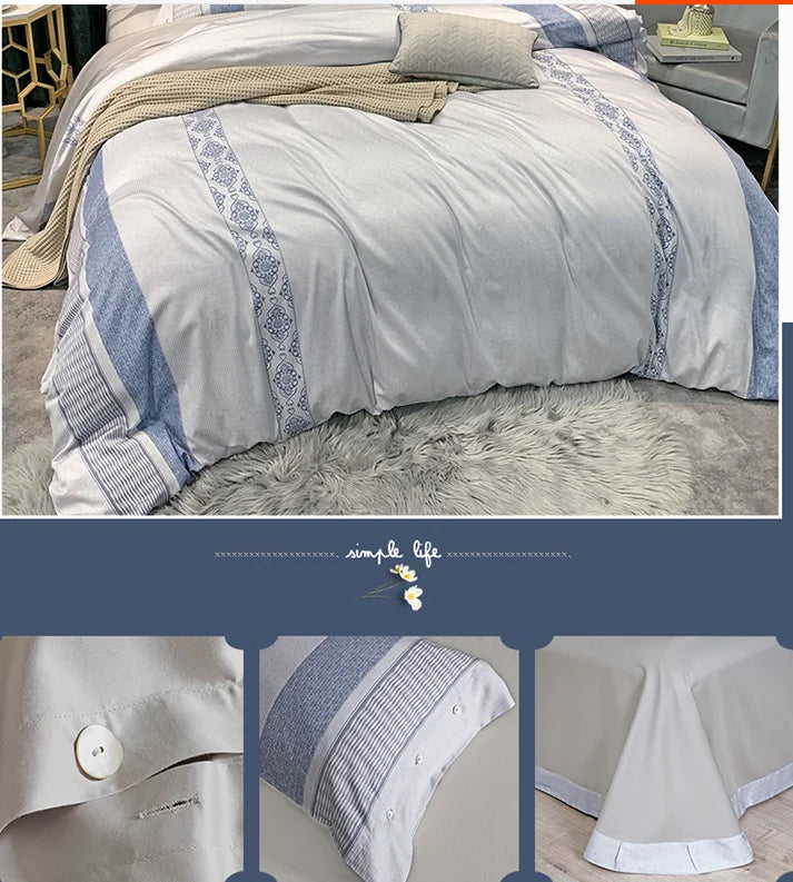 Krin Conjunto Roupa de Cama Serenidade (Algodão Egípcio)