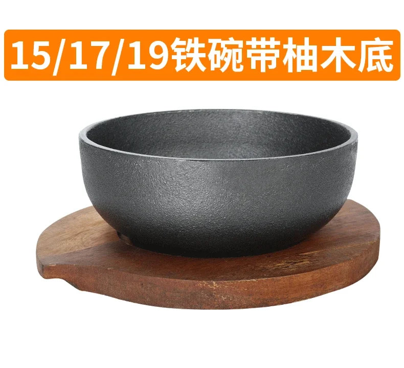 Panelas de pedra Bibimbap, fogão de indução doméstico especial, tigela de ferro fundido de arroz argiloso, 15cm