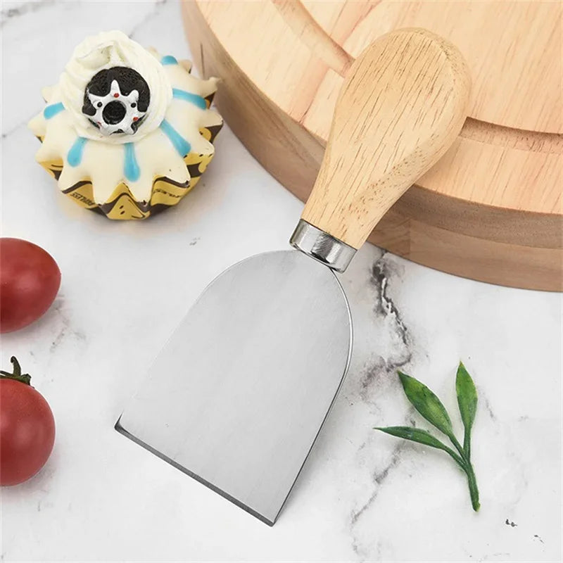 Krin Ensemble Cheese Board with Round Knife Set