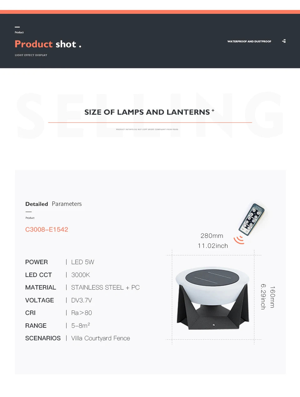 Krin Iluminação Exterior Luxe Bowl