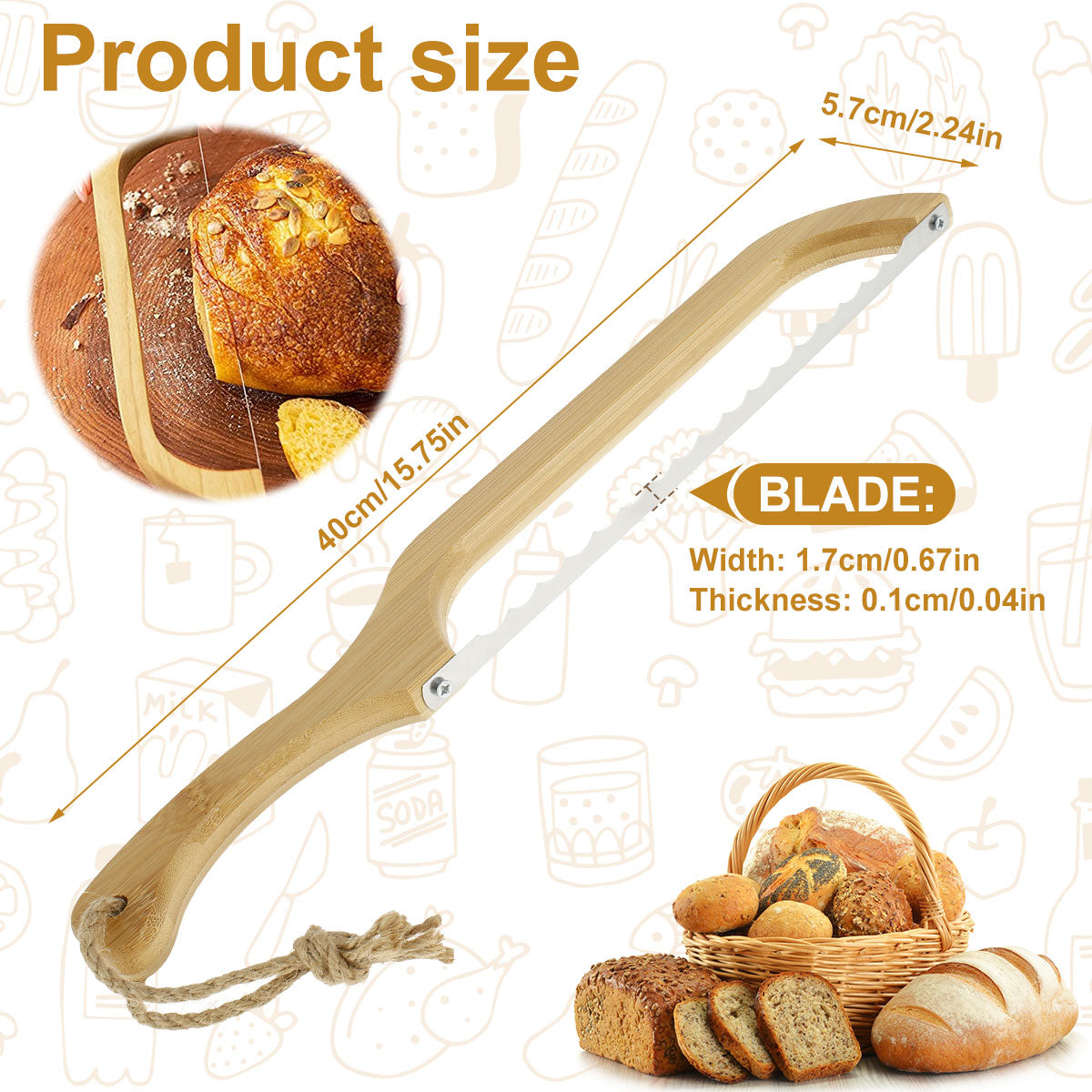 Krin Bow Bread Knife