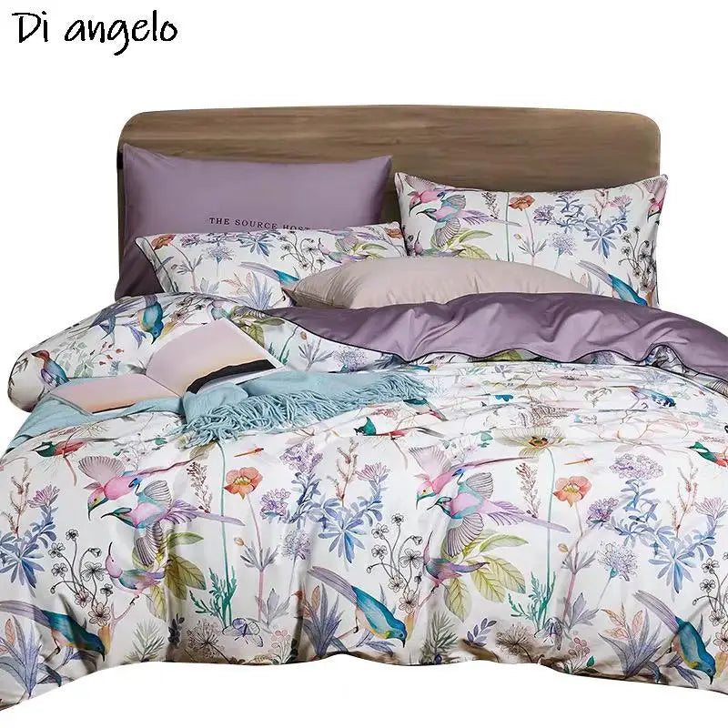 Krin Conjunto Roupa de Cama Floral(Algodão Egípcio)