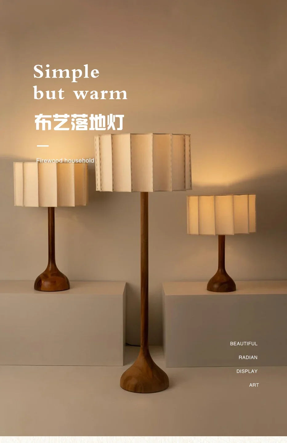 .Japanese Wabi-sabi Solid Wood Zen Art Decorative Table Lamp LED E27 Designer Desk Lights Living/Model Room Bedroom Study Cafe