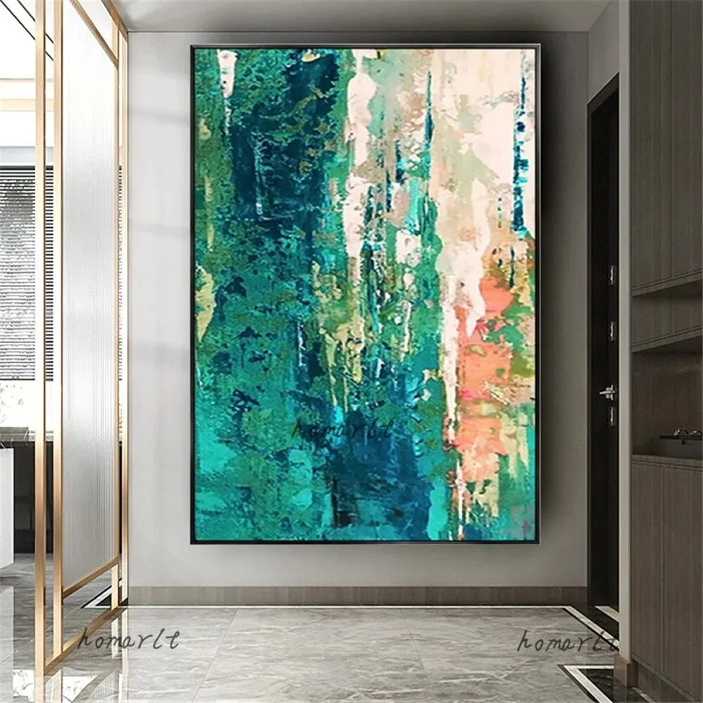 Krin Abstract Stretched Canvas