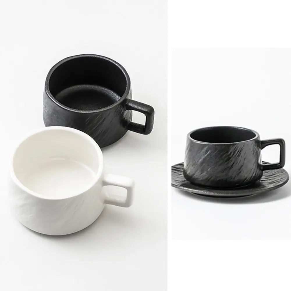 Krin Natural Stone Coffee Cup With Plate