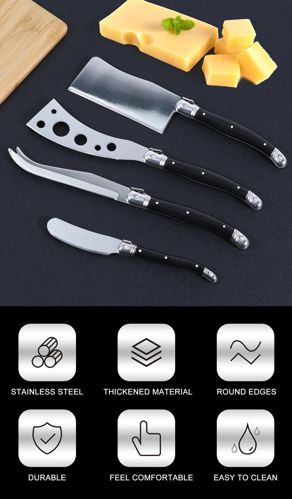 Krin Opulence Cheese Knife Set