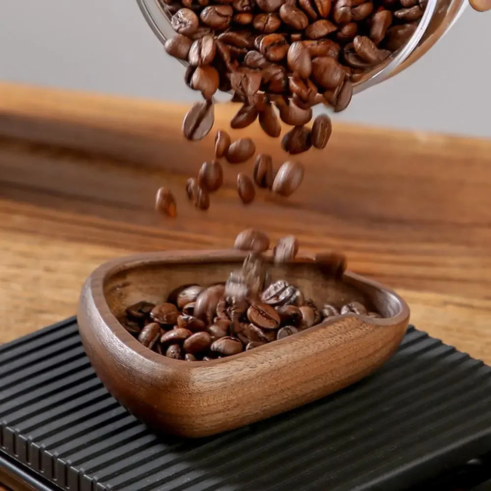 Tigela De Feijão De Café De Noz, Recipiente De Medição, Espresso Dosing Cup, Bandeja De Exibição De Folha De Chá, Acessórios De Café