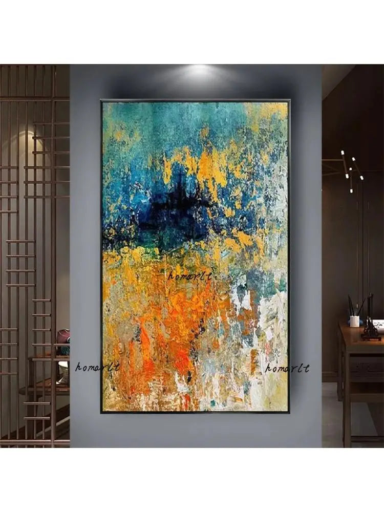 Krin Abstract Stretched Canvas